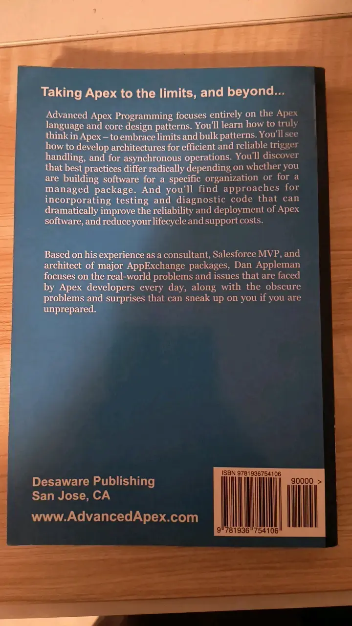 Libro Advanced Apex Programming Tercera Edición - 2