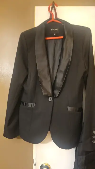 Blazer negro elegante Nicepoly - miniatura 1