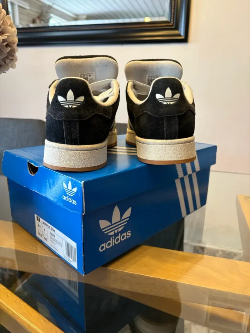 Zapatillas Adidas Campus negras y blancas - 2