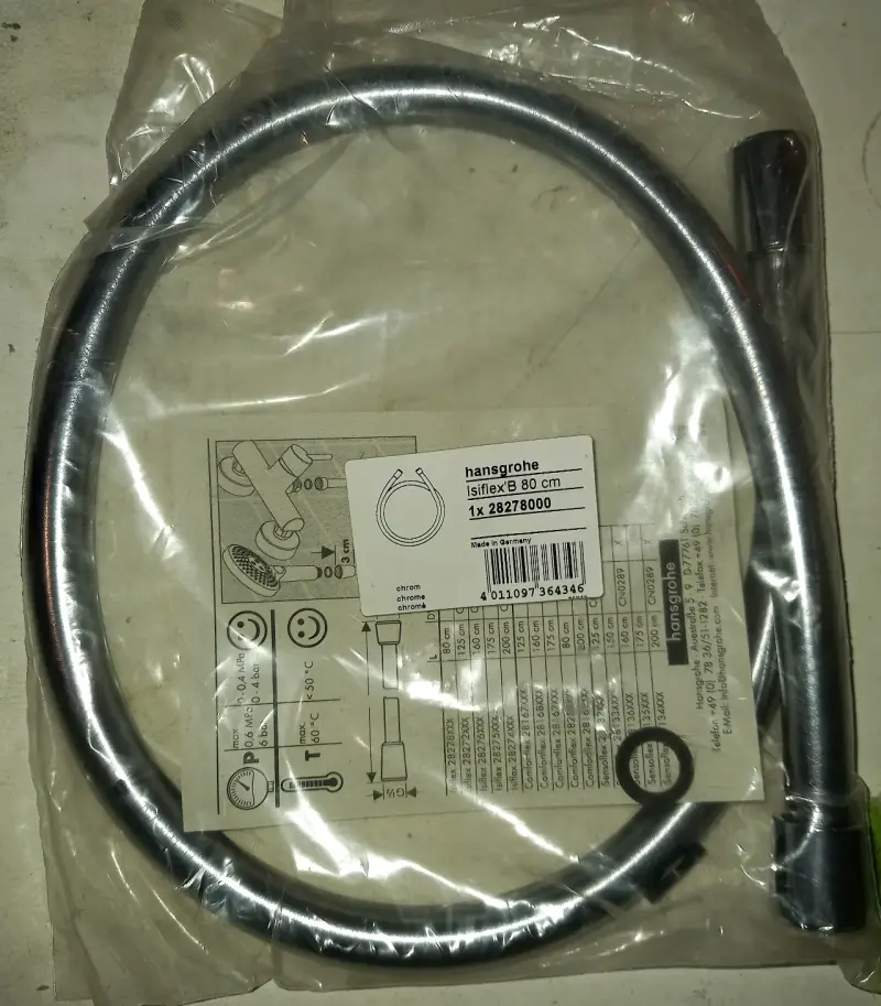 Manguera de ducha Hansgrohe Isiflex 80 cm cromada - 2