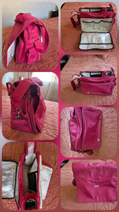 Bolso cambiador Infanti rosado multifuncional - miniatura 2
