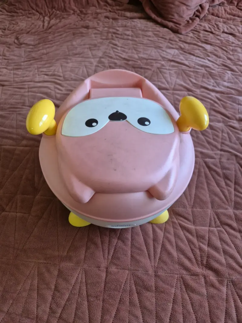 Bacinica infantil rosa con diseño de zorro - 5