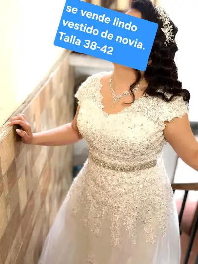Vestido de novia elegante talla 38-42 - miniatura 1