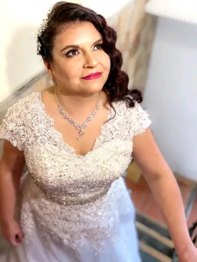 Vestido de novia elegante talla 38-42 - miniatura 2