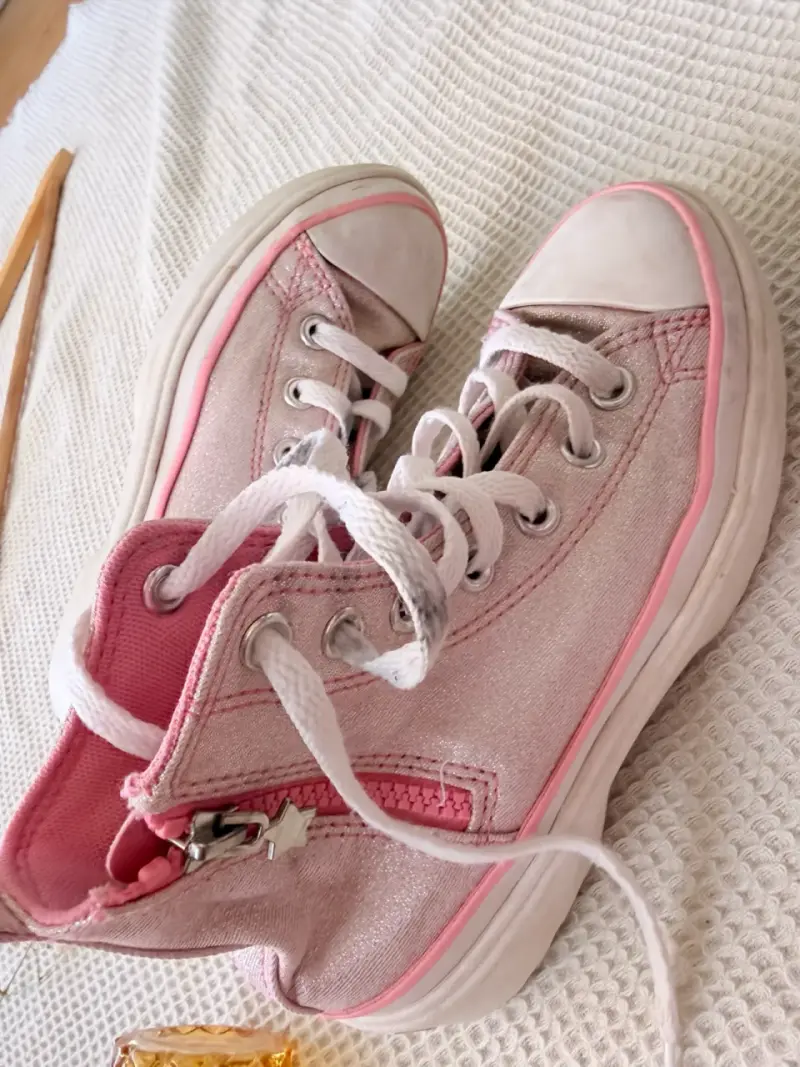 Zapatillas altas rosadas para niña 34 - 2
