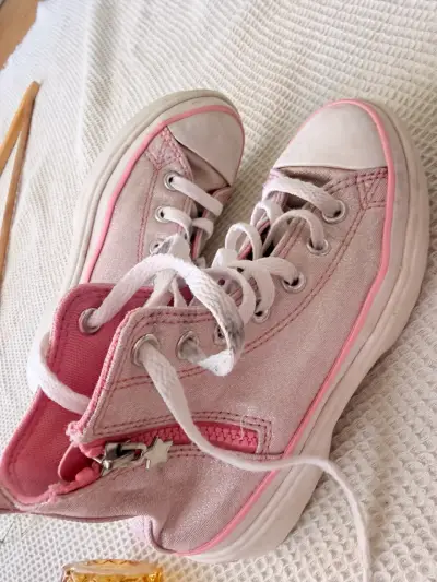 Zapatillas altas rosadas para niña 34 - miniatura 2