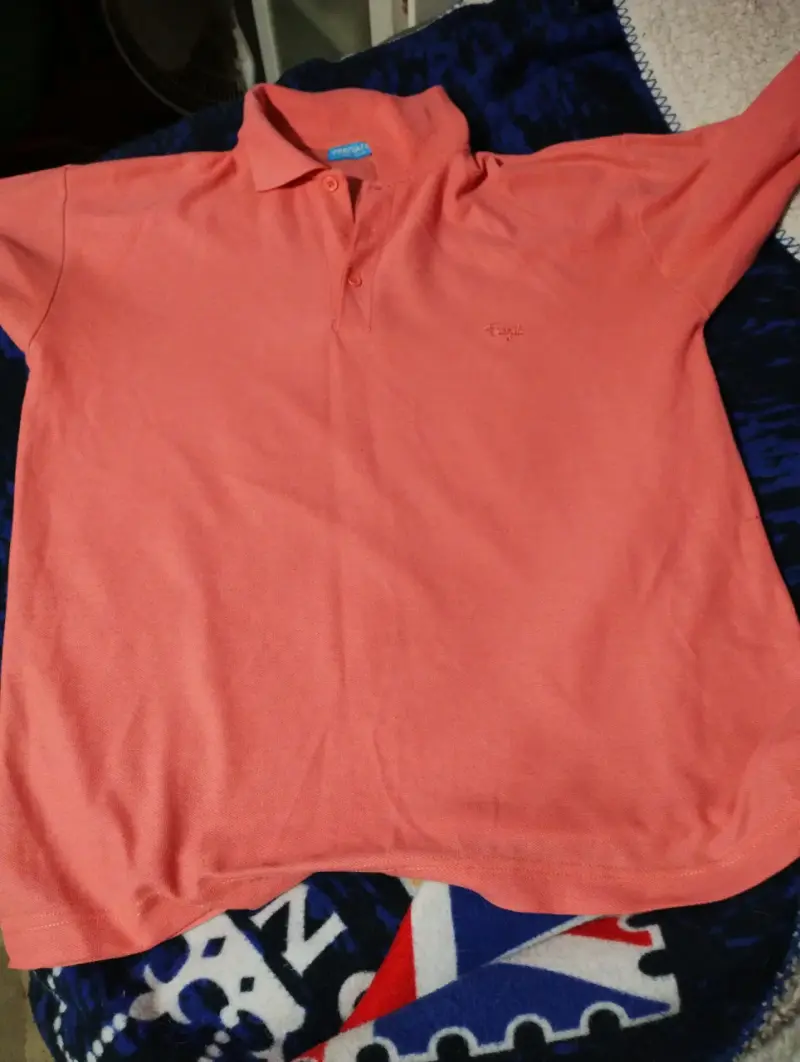 Polera polo coral hombre - 1