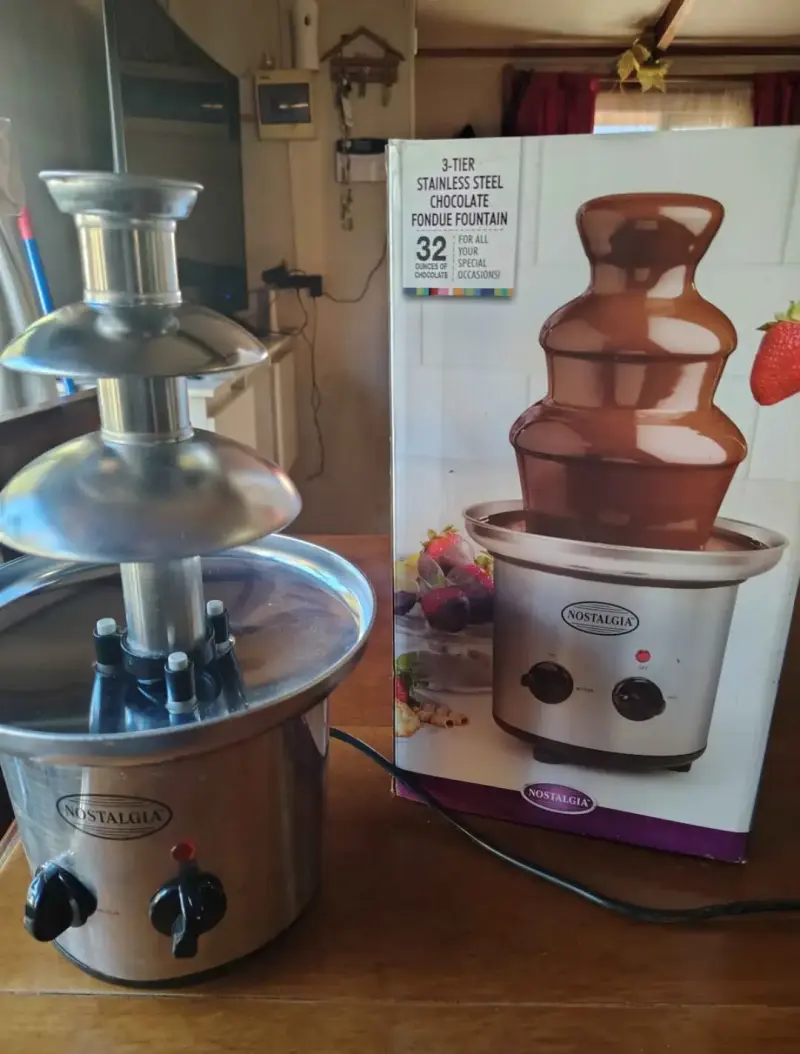 Fuente de chocolate Nostalgia de acero inoxidable - 1