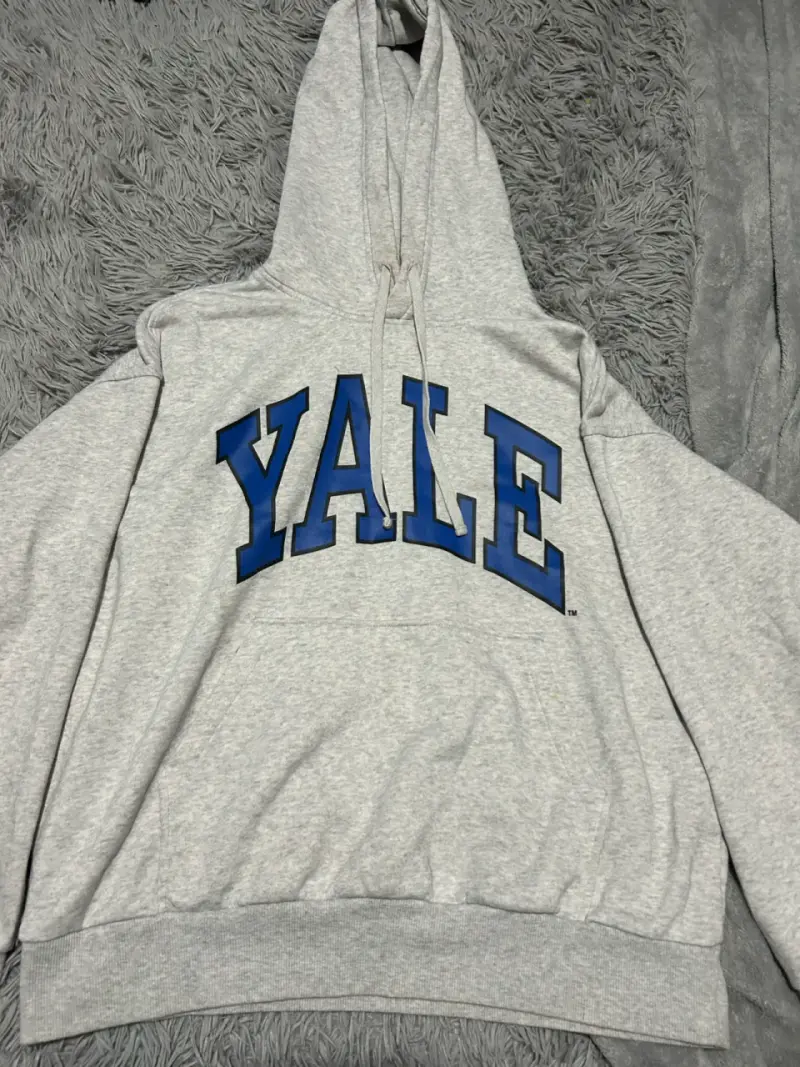 Polerón gris con capucha Yale