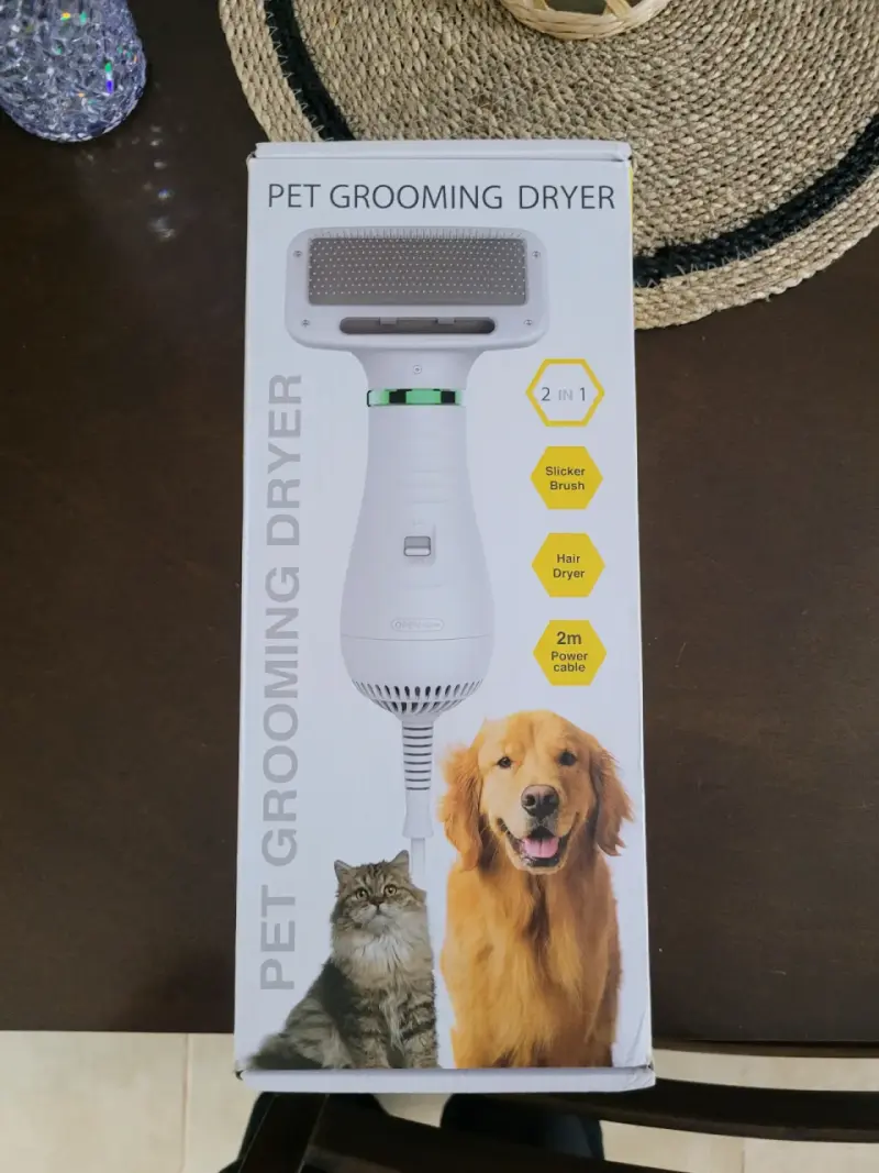 Secador y cepillo para mascotas 2 en 1 - 1