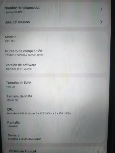 Tablet Lenovo con funda protectora - miniatura 2