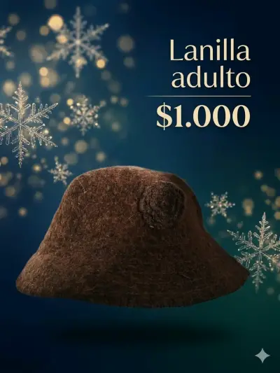 Sombrero de lanilla para adulto - miniatura 1