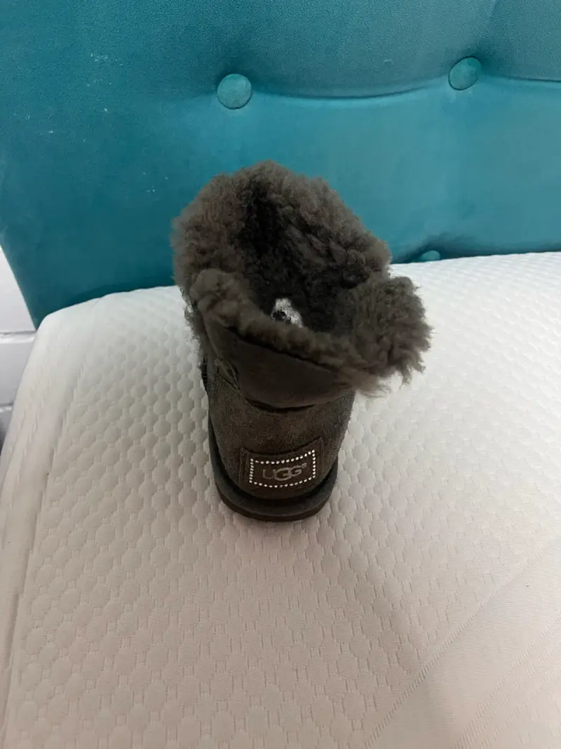Botas de invierno gris con forro de lana - 2