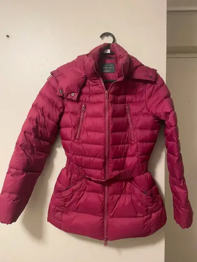 Chaqueta acolchada Benetton fucsia para mujer - miniatura 1