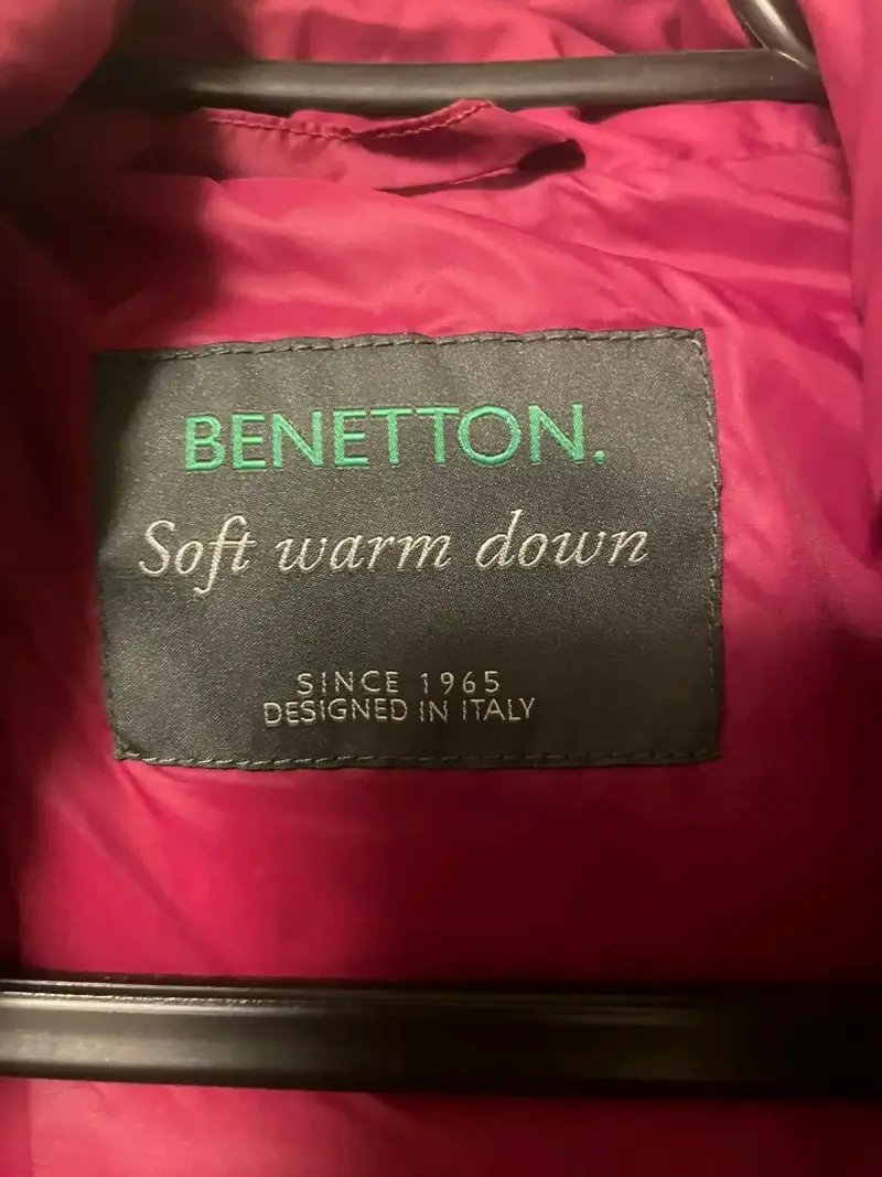 Chaqueta acolchada Benetton fucsia para mujer - 3