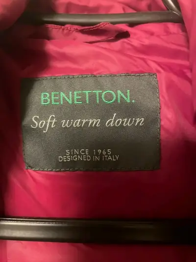Chaqueta acolchada Benetton fucsia para mujer - miniatura 3