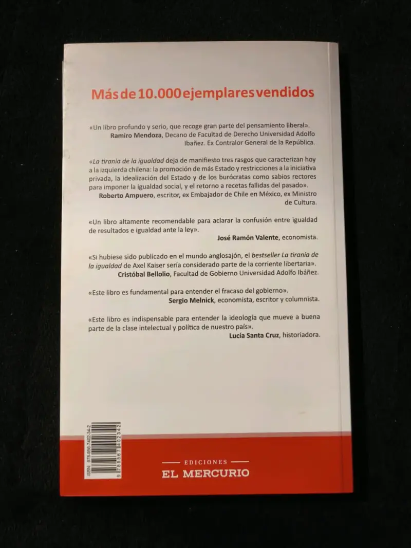 Libro 'La Tiranía de la Igualdad' de Axel Kaiser - 2