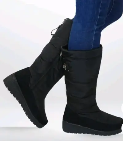Botas negras de invierno impermeablescon plataform - miniatura 1