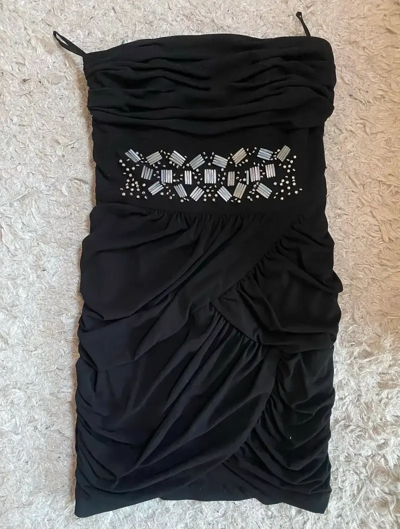 ✨ VESTIDO DE FIESTA / CÓCTEL NEGRO JESSICA McCLINT