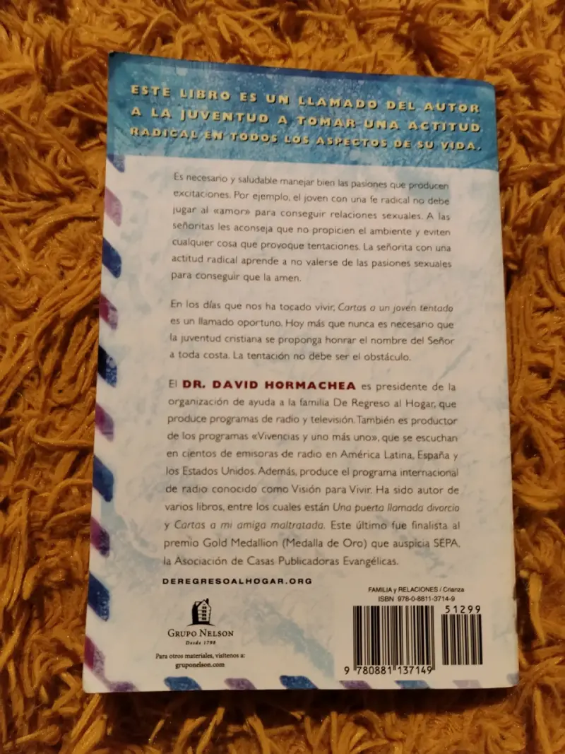Libro 'Cartas al Joven Tentado' de David Hormachea - 2