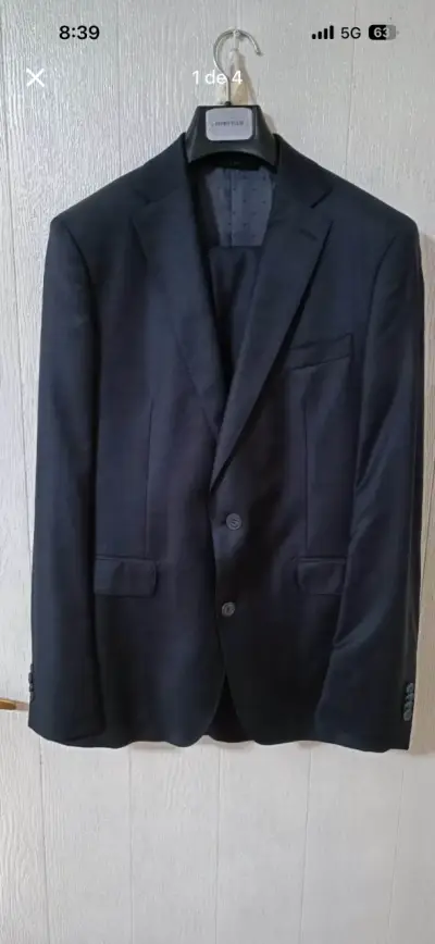 Blazer Perry Ellis azul oscuro elegante - miniatura 1