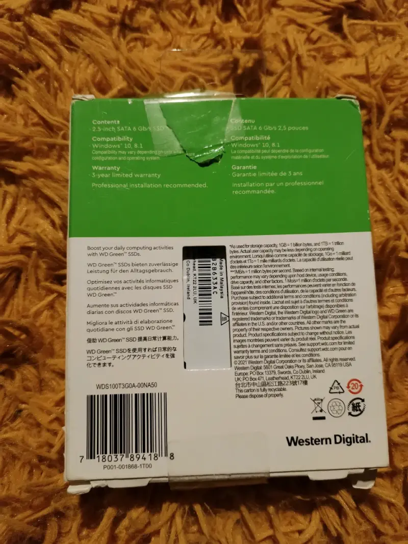 Disco SSD WD Green 1TB SATA - 2