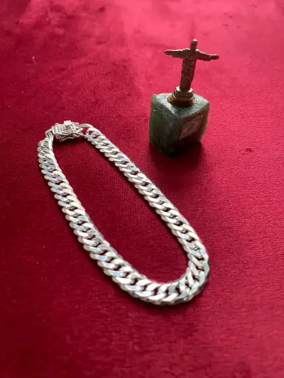 Pulsera de cadena de plata elegante - miniatura 2