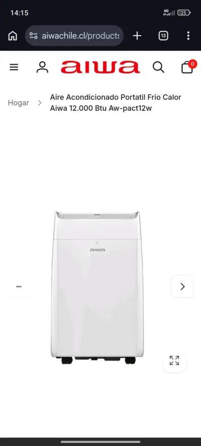 Aire acondicionado portátil Aiwa blanco - miniatura 3