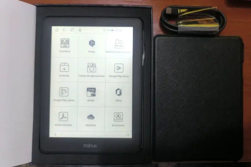 E-reader Nabuk Carta UHD con funda - 3