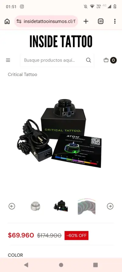 Control de voltaje Critical Atom para tatuajes - miniatura 2