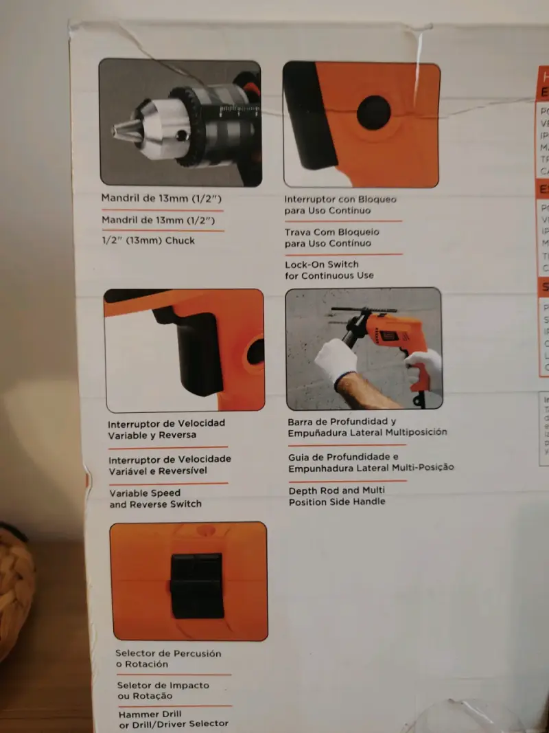 Taladro percutor Black+Decker HD555 - 2