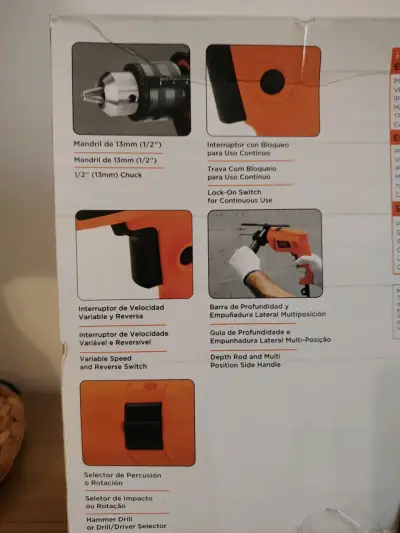 Taladro percutor Black+Decker HD555 - miniatura 2