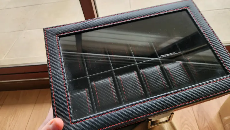 Caja organizadora para relojes de fibra de carbono - 2