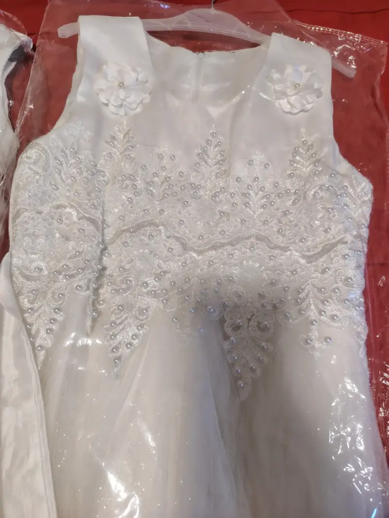 Vestidos de comunión blancos con encaje - 2
