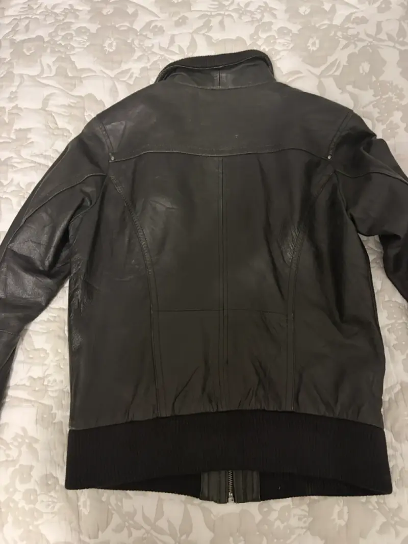 Chaqueta de cuero negra para mujer - 3