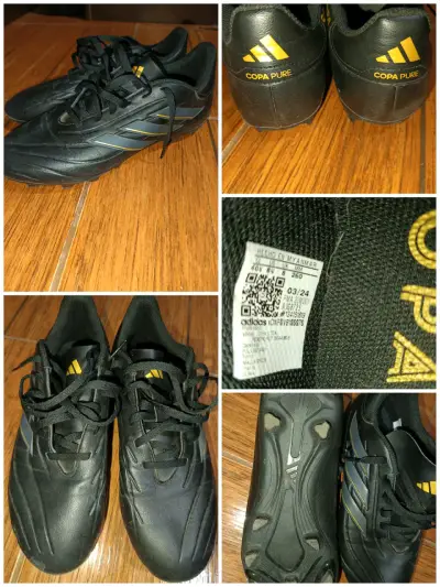 Zapatillas de fútbol Adidas Copa Pure negras - miniatura 1
