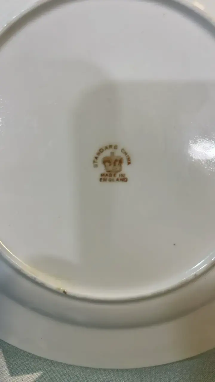 Plato de porcelana con diseño floral - 2