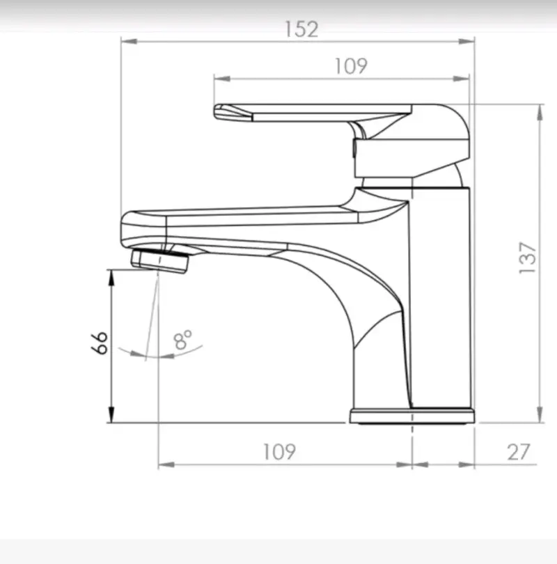 Llave monomando cromada con flexibles - 2