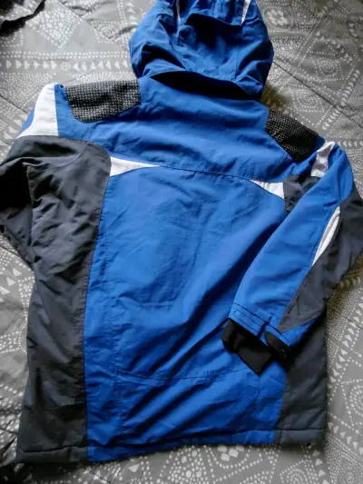 Chaqueta azul HW Hardwork impermeable - miniatura 5