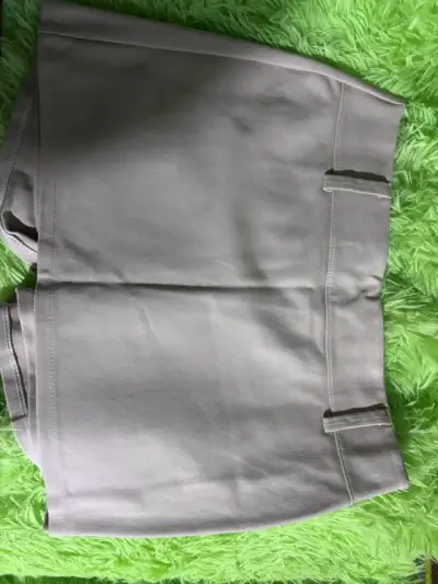 Falda corta beige casual - miniatura 2