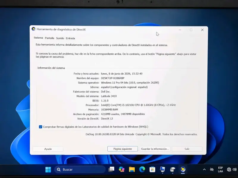 Laptop Dell Latitude 3140 i5 10th 16 ram 512 ssd - 6