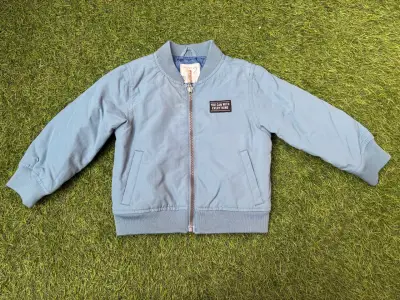 Chaqueta bomber azul para niño talla 2 - miniatura 1