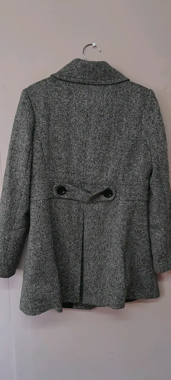 Abrigo gris de lana VRC para mujer - 3