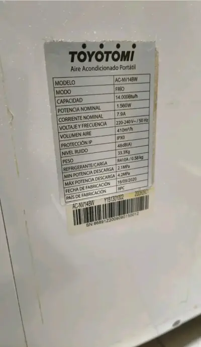 Aire acondicionado portátil Toyotomi - miniatura 3
