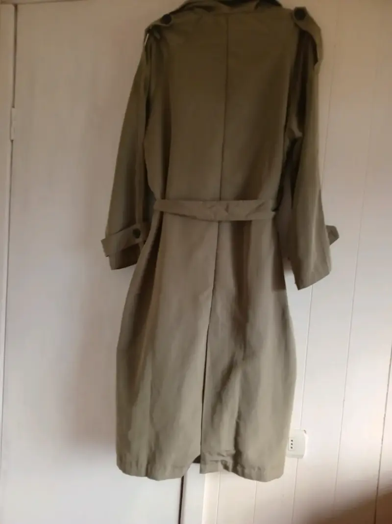 Abrigo trench coat beige para mujer - 2