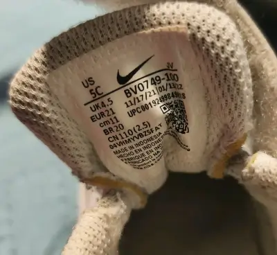 Zapatillas Nike para bebé color beige - miniatura 2