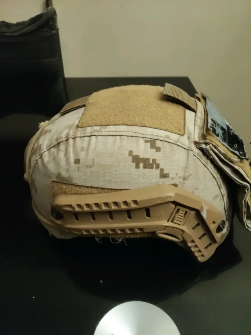 Casco táctico ech  camuflado militar - 2