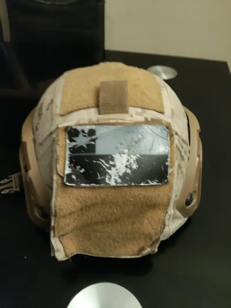 Casco táctico ech  camuflado militar - 3