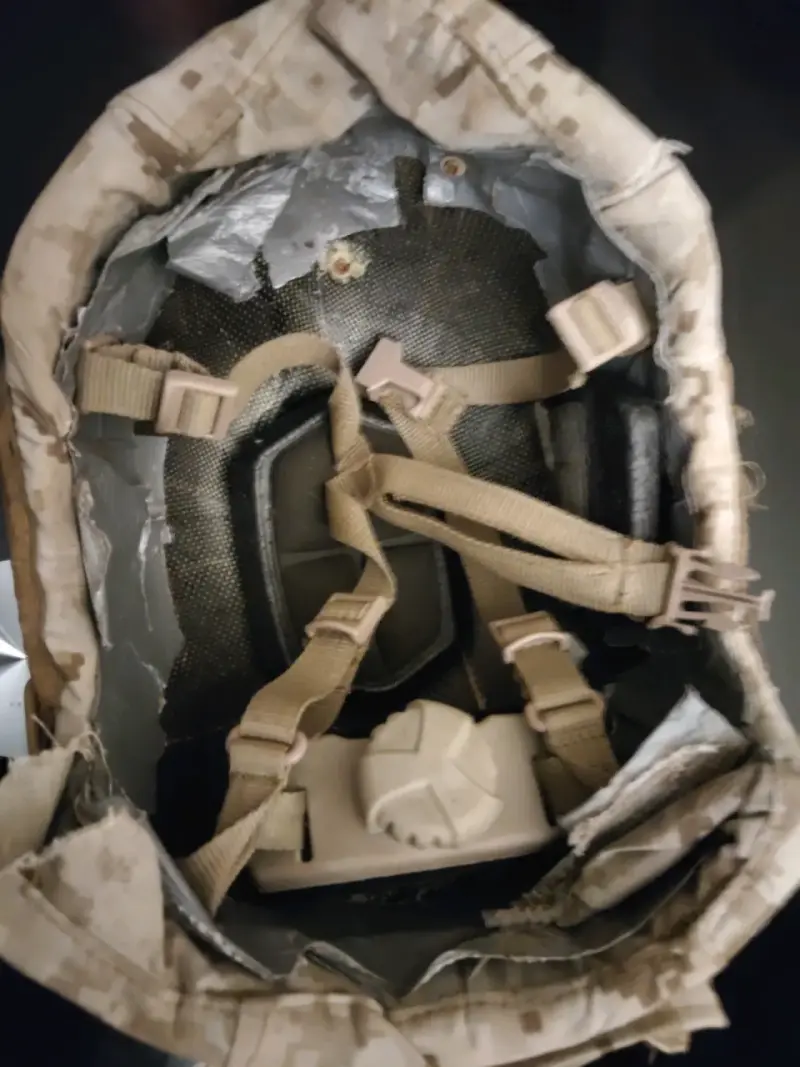 Casco táctico ech  camuflado militar - 4
