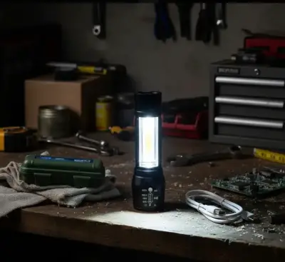 Linterna LED recargable portátil - miniatura 1
